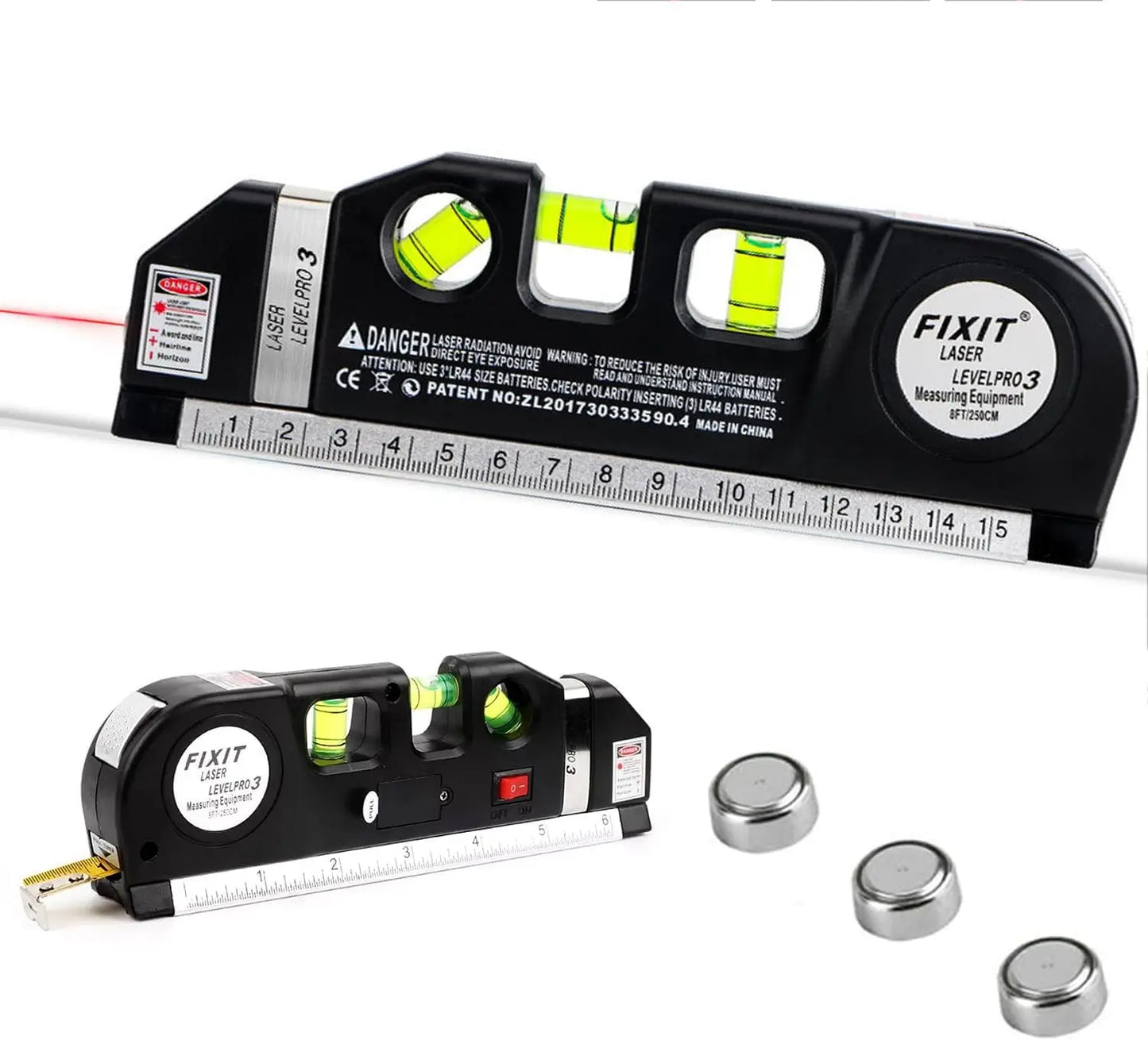 📏 Metro Láser – Nivela Rápido y Preciso con Láser Rojo ✅