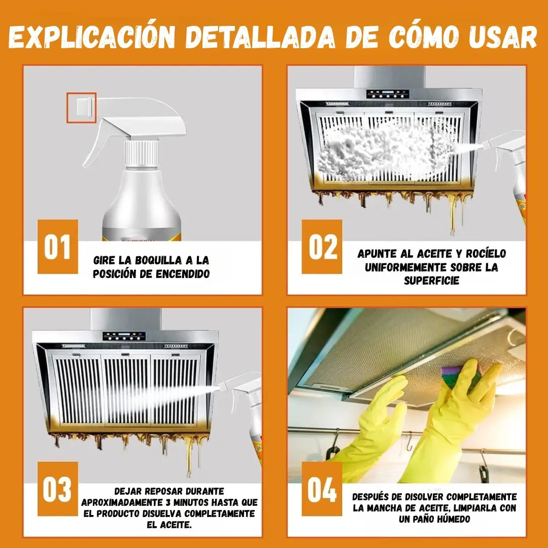 🧽 PowerFoam™ – Elimina la Grasa mientras Deja Brillo Reluciente ✨