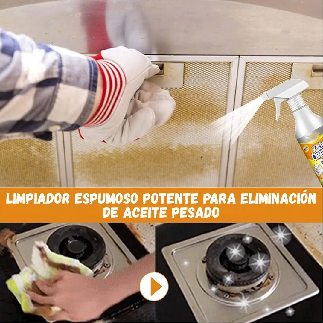 🧽 PowerFoam™ – Elimina la Grasa mientras Deja Brillo Reluciente ✨