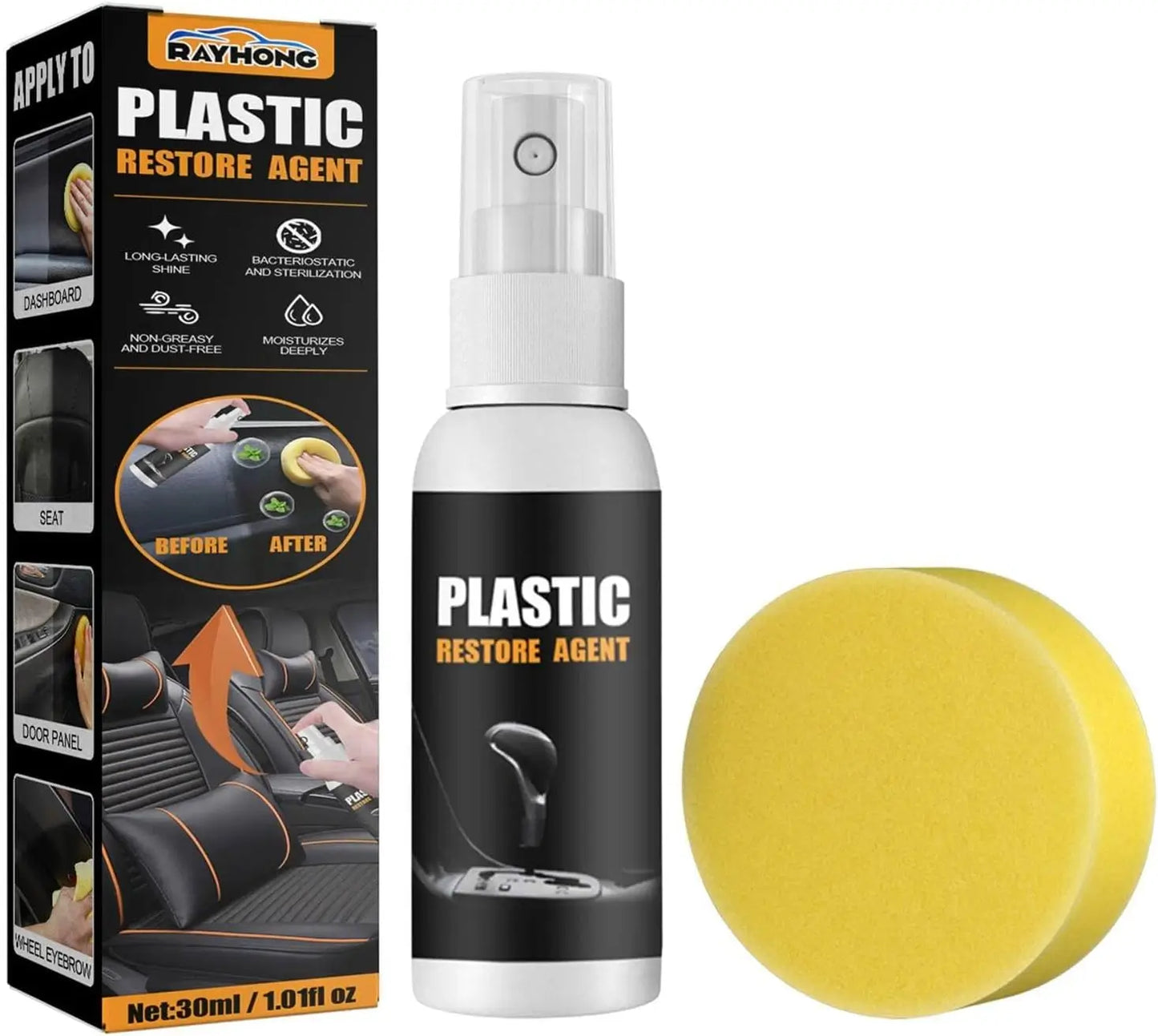 RenovaPlast™ – Restaura el Color Original al Plástico 🚘
